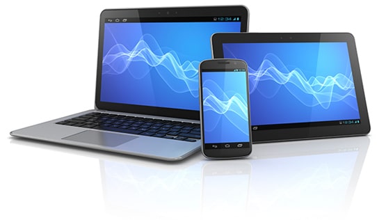 Complete online courses on any device - computer, tablet, or mobile phone